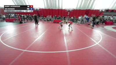 115 lbs 3rd Place Match - Sunny Aitzemkour, IZZY Style Wrestling vs Ava Schultz, Pinnacle
