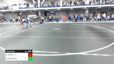 165 lbs Round Of 32 - Breon Phifer, American University vs Giano Petrucelli, Air Force Academy