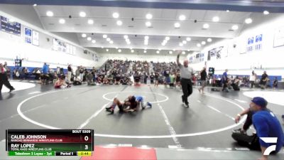 59 lbs Cons. Round 1 - Caleb Johnson, Rancho Bernardo Wrestling Club vs Ray Lopez, Total Kaos Wrestling Club