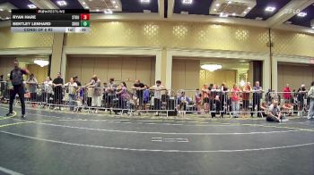 95 lbs Consi Of 8 #2 - Ryan Hare, Stout Wr Ac vs Bentley Lenhard, Shootbox WC