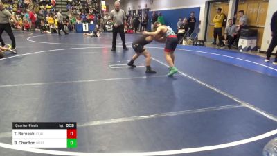 96 lbs Quarterfinal - Toby Bernash, Journeymen vs Brody Charlton, Westshore