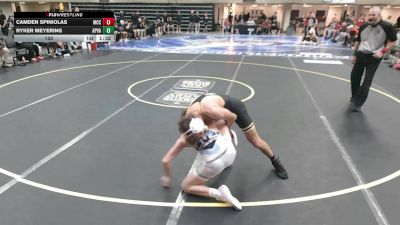 133 lbs Finals (8 Team) - Camden Spiniolas, Marian Central Catholic, IL vs Ryker Meyering, Apple Valley, MN
