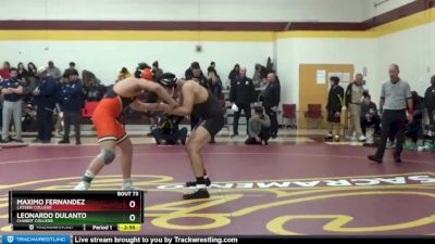 197 lbs Cons. Round 2 - Maximo Fernandez, Lassen College vs Leonardo Dulanto, Chabot College