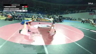 4A/3A/2A/1A Girls 140 Cons. Round 3 - Kenadee Hunter, Harrisburg Girls vs Journey Cavan-Harris, Heppner Girls