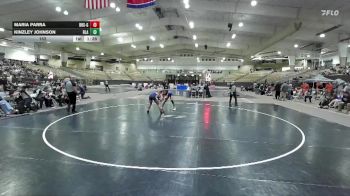 152 lbs 2nd Wrestleback (8 Team) - Maria Parra, Bartlett High School Girls vs Kinzley Johnson, Blackman High School Girls