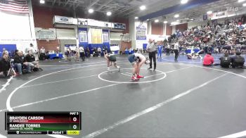 175 lbs Cons. Round 2 - Brayden Carson, St John Bosco vs Randee Torres, Arroyo (El Monte)