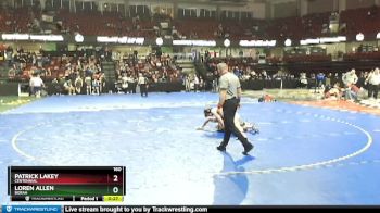 160 lbs Cons. Round 5 - Patrick Lakey, Centennial vs Loren Allen, Borah