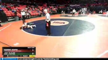 3 lbs Cons. Round 1 - Joey Olalde, Roselle (Lake Park) vs Dominic Adamo, Frankfort (Lincoln-Way East)