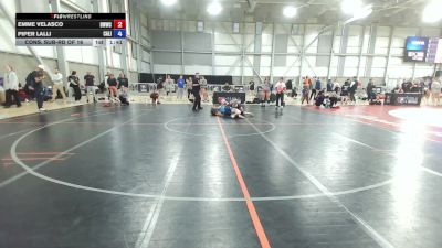 62 kg Cons. Sub-rd Of 16 - Emme Velasco, Devils Women's Wrestling Club At ASU vs Piper Lalli, California
