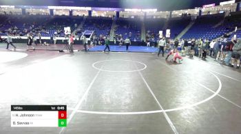145 lbs Consi Of 16 #1 - Hunter Johnson, Tewksbury vs Dino Savvas, Pinkerton Academy