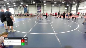 65 lbs Rr Rnd 2 - Julie Fleming, Mat Assassins Yellow vs Caleb Nestor, Ride Out Wrestling Club Green