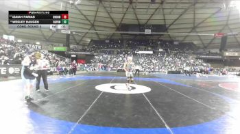 Boys 4A 190 lbs Cons. Round 3 - Wesley Haugen, Rogers (Puyallup) vs Izaiah Farias, Union