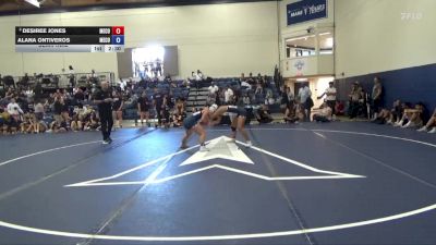 145 lbs Semifinal - Desiree Jones, Menlo College vs Alana Ontiveros, Menlo College