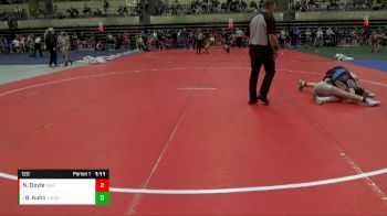 120 lbs Cons. Semi - Baili Kuhn, Victory School Of Wrestling vs Nevan Doyle, Askren Wrestling Academy