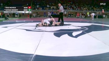 D4-113 lbs Cons. Round 3 - Nathan Bennett, Sand Creek vs Kole Nichols, Holton