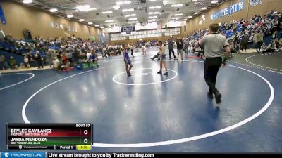 100+ Cons. Semi - Jayda Mendoza, Roy Wrestling Club vs Brylee Gavilanez, Fremont Wrestling Club