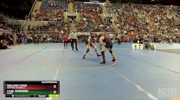 139 lbs Quarterfinal - William Cook, Kenmare-Bowbells vs Case Awender, Oakes