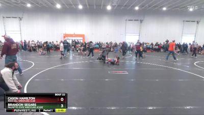 70 lbs Quarterfinal - Cason Hamilton, Rock Hill Wrestling Club vs Brandon Segars, Palmetto State Wrestling Acade