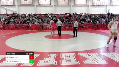 195 lbs Semifinal - Paxton Green, Tewksbury vs Richard McGreevy, Bristol County/Dighton Rehoboth