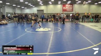 132 lbs Quarterfinal - Brett Gadell, Rangers Wrestling Club vs Hayden Franks, Willie Walters Wrestling Club