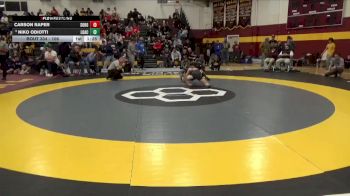 106 lbs Champ. Round 3 - Niko Odiotti, Loyola Academy vs Carson Raper, South Rowan