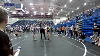 80 lbs Round Of 16 - Charlie Flanery, Cowboy Wrestling Club vs Brady Gilles, Harrah Little League Wrestling