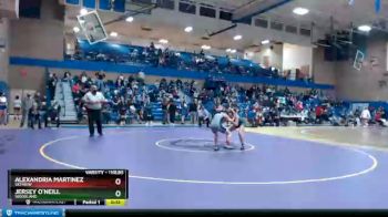 110 lbs 7th Place Match - Alexandria Martinez, Skyview vs Jersey O`Neill, Woodland