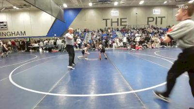 57 lbs Champ. Round 1 - Cooper Loveless, Payson Lions Wrestling Club vs Nixon Moleni, West Jordan