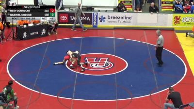 103 lbs Consi Of 32 #2 - Reid Gobrecht, South Western vs Gabriel Colone, Central Dauphin