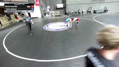 80 lbs Semis - Urijah Rucobo, Central Coast Most Wanted Wrestling Club vs Seth Sobaje