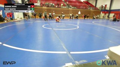 119 lbs 3rd Place - Gabriel Ward, Raw Wrestling Club vs Tripp Martin, Team Tulsa Wrestling Club