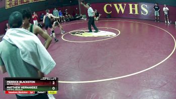 115 lbs Cons. Round 2 - Merrick Blackston, Big Dog Ranch vs Matthew Hernandez, Central Grizzlys