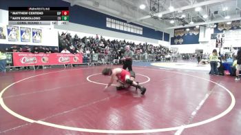 150 lbs Cons. Round 1 - Matthew Centeno, Esperanza vs Nate Robolloso, Etiwanda