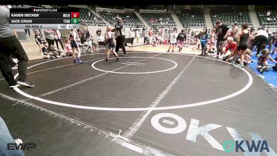 61 lbs Rr Rnd 4 - Kaden Decker, MOJO Mulisha 9U vs Jack Crain, Team Tulsa RED