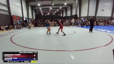 110 lbs Round 4 - Anastasia Fiorini, Washington vs Jennifer Tian, Washington