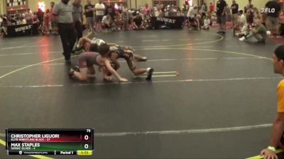 75 lbs Round 5 (6 Team) - Christopher Liguori, Elite Wrestling Black vs Max Staples, SVRWC Silver