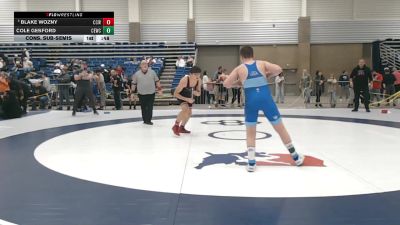 140 lbs Cons. Sub-semis - Blake Wozny, Cory Clark Wrestling vs Cole Gesford, Chugach Eagles Wrestling Club