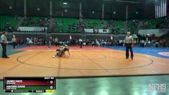 138 lbs Semifinal - James Mays, Buckhorn vs HAYDEN DAVIS, Fort Payne