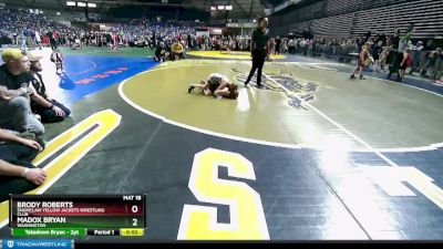 70 lbs Cons. Round 5 - Brody Roberts, Enumclaw Yellow Jackets Wrestling Club vs Madox Bryan, Washington