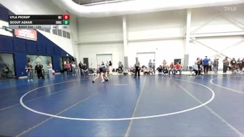 135 lbs Cons. Round 5 - Lyla Pickup, Mountain Crest vs Scout Askar, Corner Canyon