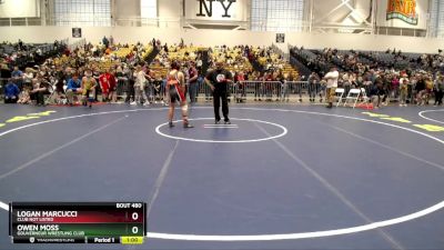 136 lbs Cons. Round 2 - Owen Moss, Gouverneur Wrestling Club vs Logan Marcucci, Club Not Listed