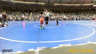 70 lbs Round Of 32 - Roman Rodriguez, Gulf Coast Wrestling Club vs Ahmar Ovalle, Adams City