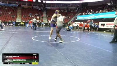 2A-285 lbs Cons. Round 3 - Jacques Zomermaand, Sioux Center vs Landon Griffin, Webster City
