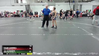 106 lbs Placement (4 Team) - Tyler Campbell, New England Gold vs Kai Schwartz, South Side WC Blue
