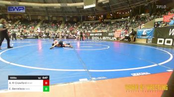 100 lbs Consi Of 8 #1 - Apollo Rojas-Crawford, Bear Cave vs Eden Berrelleza, Savage House Wrestling Club