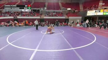 155 lbs Round 3 - 2nd Wrestleback And Semi-finals(16 Team) - Kimberly Gutierrez, Weatherford vs Audrina Flores, Dripping Springs