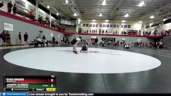 133 lbs Cons. Round 3 - Joseph Aldrich, American International vs Evan Binder, Maryville