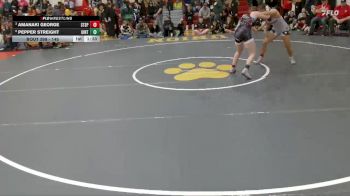 145 lbs Quarterfinal - Amanaki George, Steamboat Springs vs Pepper Streight, Uintah