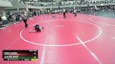 60 lbs Round 1 - Clayten White, Bison Wrestling Club vs Vinny Larsen, MN Elite Wrestling Club