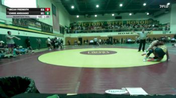 157 lbs Quarterfinal - Chris Anguiano, Millikan vs Micah Freimuth, Redlands